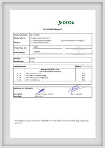 DEKRA certificate