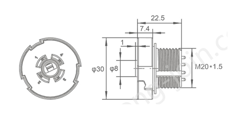 700T zhaga spring needle plate