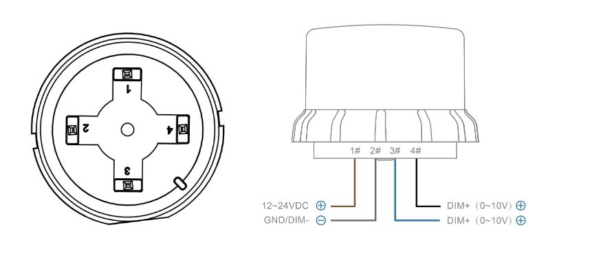 JL-712B2 zhaga controller with 4 pin definition