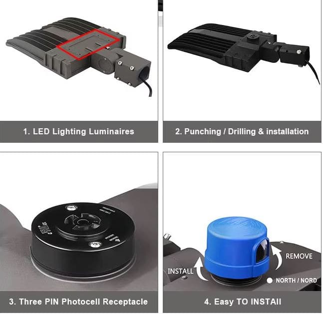 mount photocell on the street light
