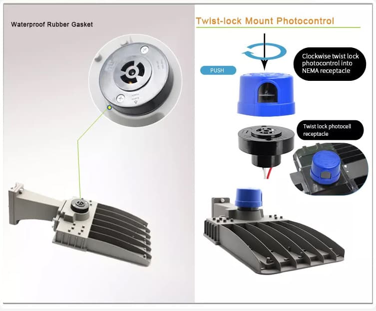 twist lock photocontrol mount
