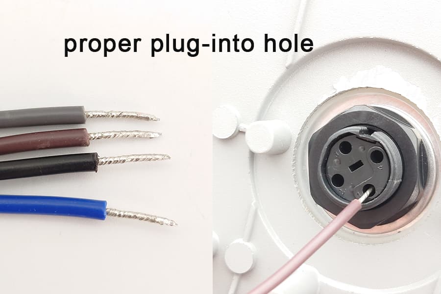 proper plug-into hole of jl-700w