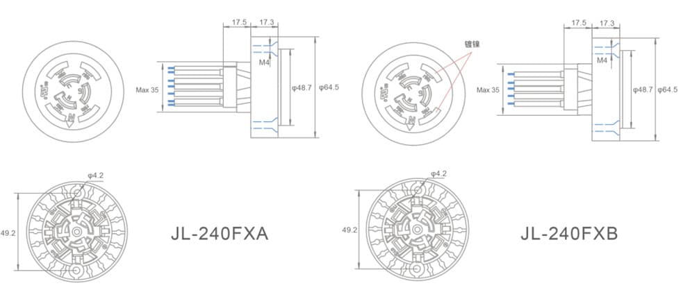 jl 240fx series nema receptacle