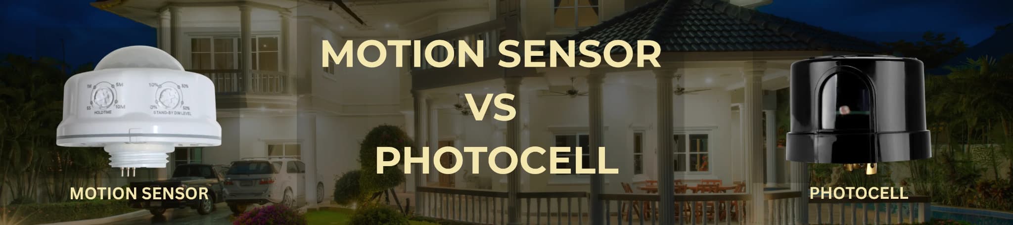 motion sensor vs photocell sensor