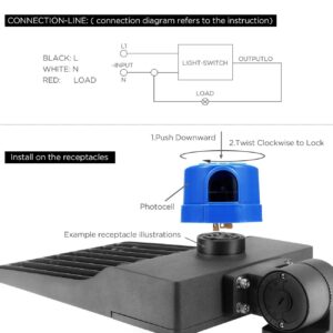how to right install connect photocell