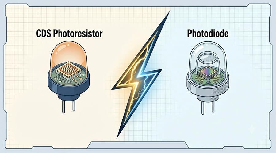 cds photoresistor vs photodiode phototransistor