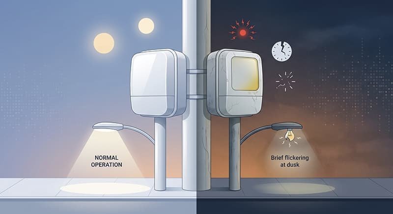 the warning signs before a photocell reaches the end of its service life