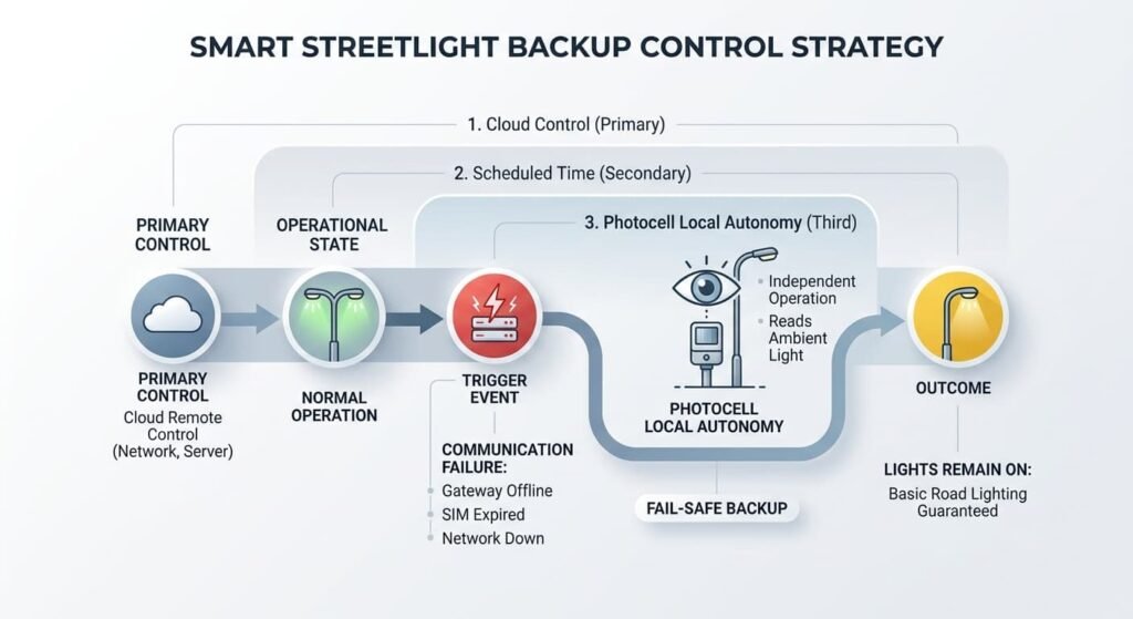 smart street backup control strategy