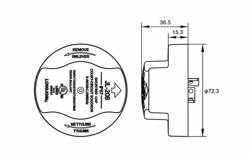 ip67 shorting cap jl 208